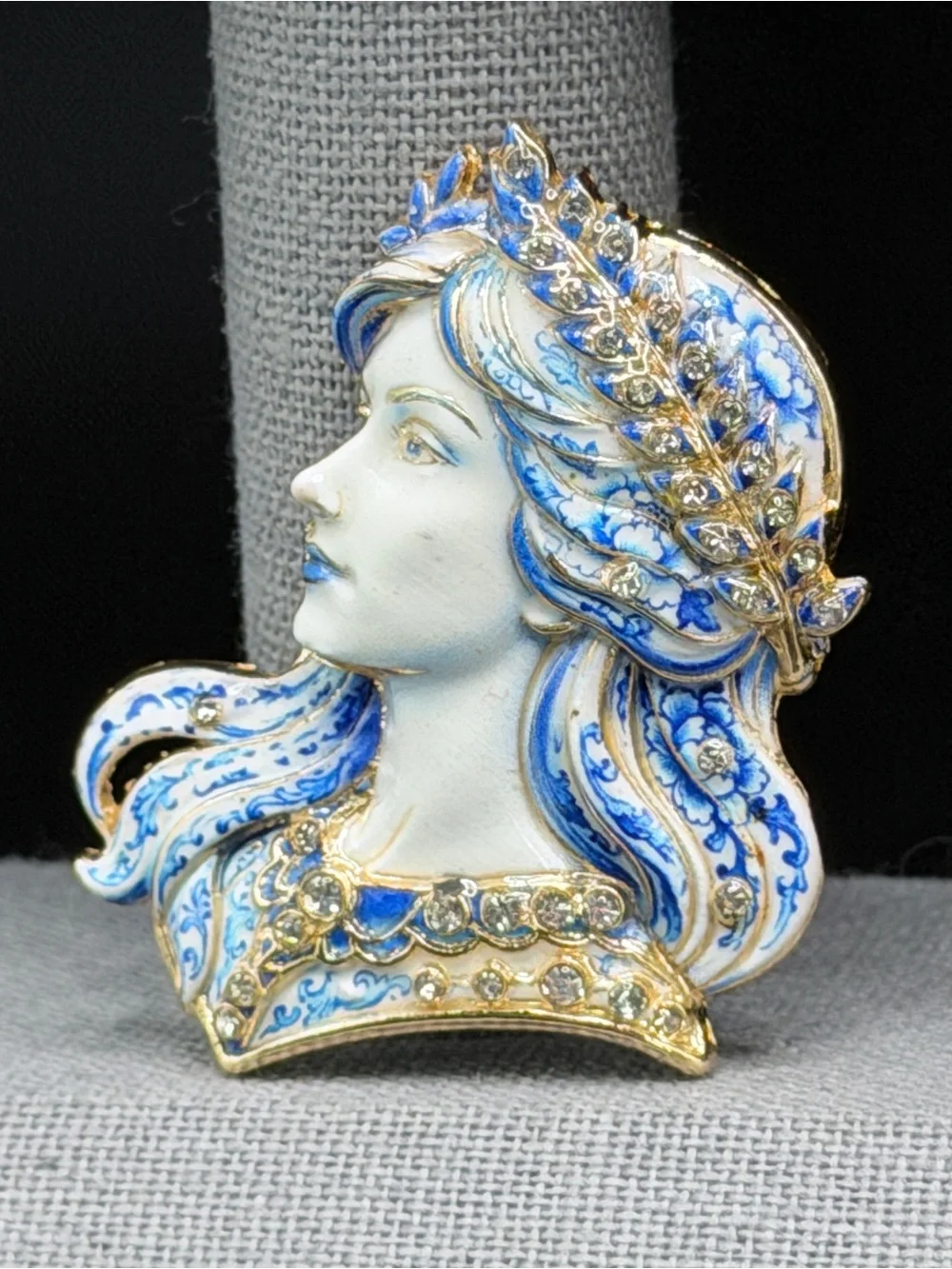 Virgo Goddess Zodiac Brooch